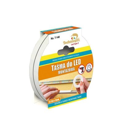 TAŚMA MONTAŻOWA DO LED 2*5M*9MM