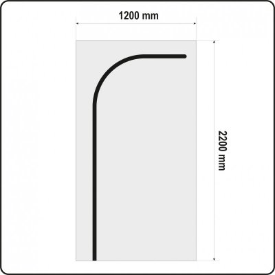 OSŁONA PRZECIWPYŁOWA DO DRZWI TYP L 220 X 120 CM