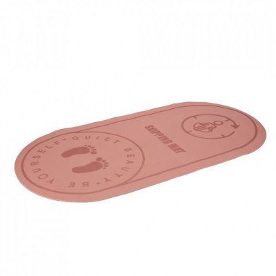 Mata fitness do ćwiczeń jogi skakania na skakance wygłuszająca antypoślizgowa 125x61.5x0,6 cm różowa