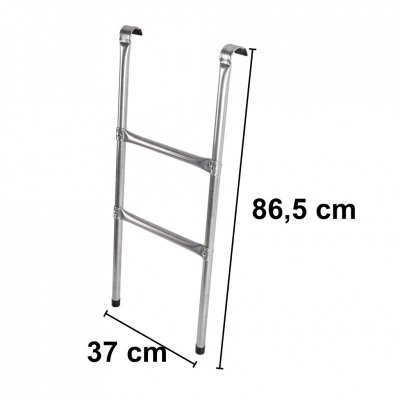 Drabinka do trampoliny ogrodowej schodki uniwersalna metalowa 86,5 x 37 cm