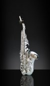 RAMPONE&CAZZANI saksofon sopranowy R1 JAZZ, 2004/J/AG, zagięty, Vintage Silver, z futerałem