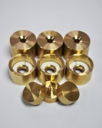 KGU HEAVY zestaw nakrętek i kapsli do trąbki Getzen Trumpet Trim Kit - Raw Brass