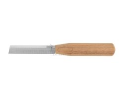 CHIARUGI nóż do obróbki ręcznej stroików obojowych lub fagotowych, rękojeść: drzewo oliwne