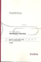 Piazzolla Astor: Primavera portena na skrzypce solo i kwintet smyczkowy, Partytura