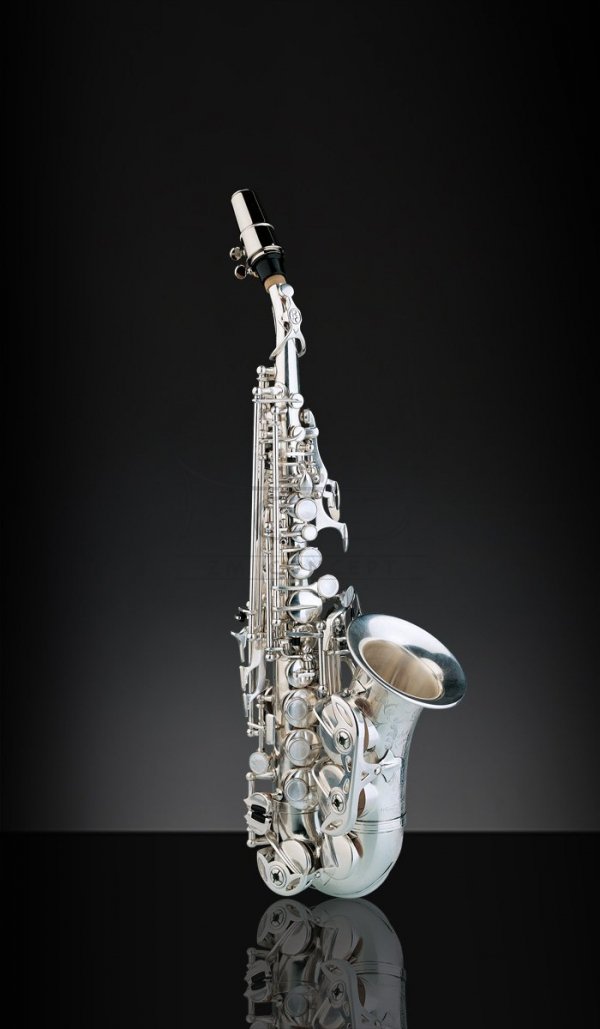 RAMPONE&amp;CAZZANI saksofon sopranowy R1 JAZZ, 2004/J/AG, zagięty, Vintage Silver, z futerałem