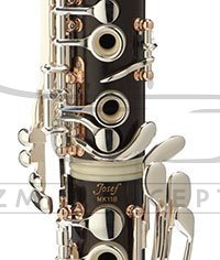 JOSEF klarnet B model 012B, posrebrzane klapy, z futerałem