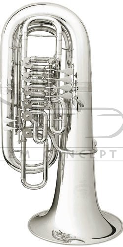 B&amp;S Tuba F Perantucci 3100W-1-0GB PT-12, (4+2) złoty mosiądz, z futerałem