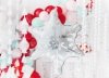Kurtyna - Choinka, srebrny, 100x245 cm