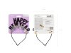 Opaska Happy New Year, 15,5 x 20,5 cm, czarna (1 karton / 50 szt.)