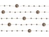 Satyna gładka, zimne złoto, 0,48 x 9 m