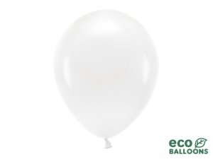 Balony Eco 30cm pastelowe, biały (1 op. / 10 szt.)