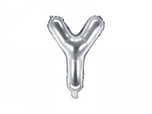 Balon foliowy Litera ''Y'', 35cm, srebrny