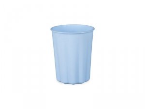 Kubeczki plastikowe Falbanka, 220 ml, błękitny (1 karton / 24 op.) (1 op. / 4 szt.)