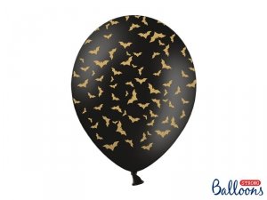 Balony 30 cm, Nietoperze, Pastel Black (1 op. / 50 szt.)