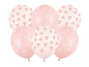 Balony 30 cm, Kokardki, mix (1 op. / 6 szt.)