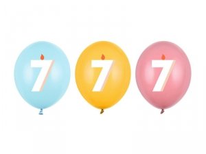 Balony 30 cm, 7, mix (1 op. / 50 szt.)