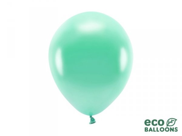 Balony Eco 26cm metalizowane, ciemna mięta (1 op. / 100 szt.)