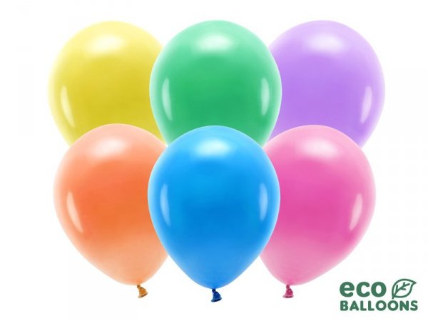 Balony Eco 26cm pastelowe, mix (1 op. / 100 szt.)