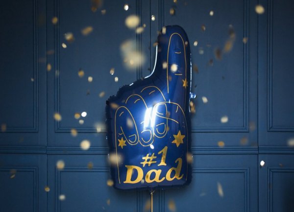 Balon foliowy #1 Dad, 44 x 82 cm, mix