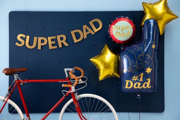 Balon foliowy #1 Dad, 44 x 82 cm, mix