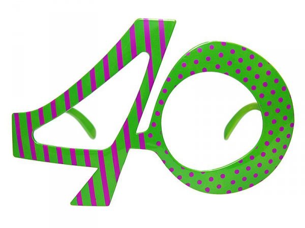 Okulary 40, zielony