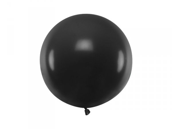 Balon okrągły 60 cm, Pastel Black