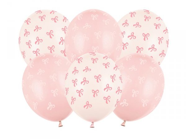 Balony 30 cm, Kokardki, mix (1 op. / 6 szt.)