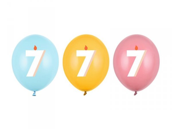 Balony 30 cm, 7, mix (1 op. / 50 szt.)