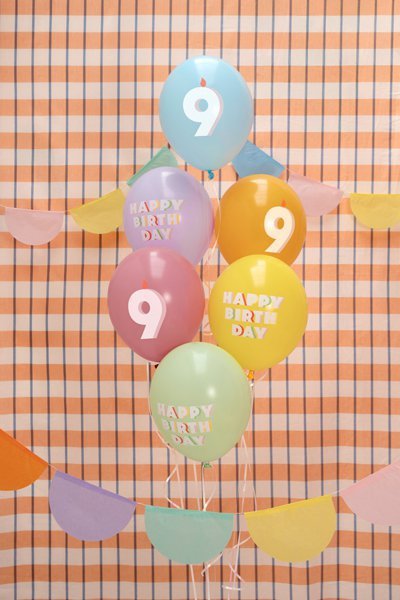 Balony 30 cm, 9, mix (1 op. / 6 szt.)