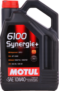 Motul 6100 Synergy+ 10W-40 5L