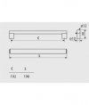 Uchwyt Gamet RE81 192mm Aluminium