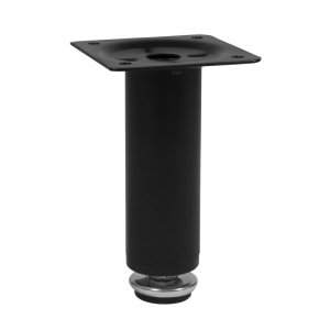 Nóżka meblowa okrągła D-737 100mm Czarny