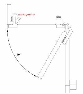 Zawias strong uzupełniający 135* KLIP komplet z prowadnikiem
