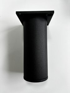 Nóżka meblowa R20 średnica 60mm wys.150mm Czarny