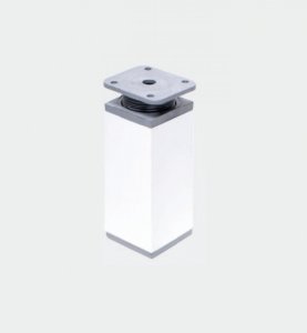 Nóżka meblowa kwadratowa 100mm Biały