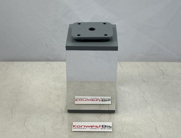 Nóżka meblowa kwadratowa 100mm Chrom