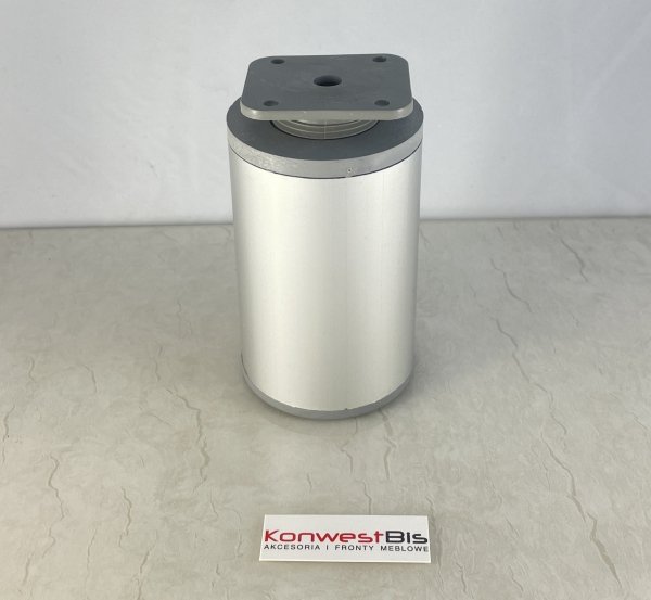 Nóżka meblowa okrągła fi60mm 100mm Aluminium