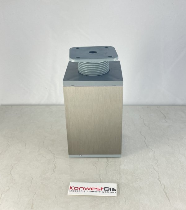 Nóżka meblowa kwadratowa 100mm Inox