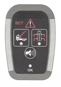 Sygnalizator alarmowy nie złożonego dźwigu i nóg ML110