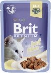 Brit Premium Cat 85g karma dla kota z wołowiną w galaretce saszetka