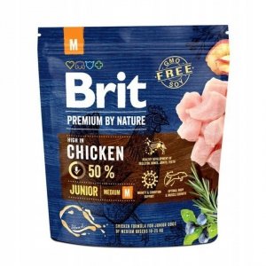 Brit Premium By Nature M Junior karma dla Juniorów z kurczakiem 1kg