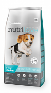Nutrilove Dog Junior S&M 1,6kg karma dla psa z kurczakiem