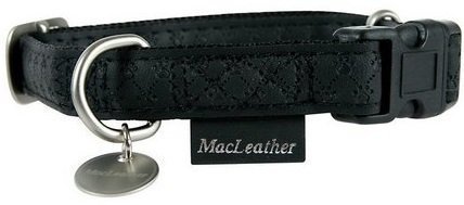 Zolux Obroża Mac Leather 20mm czarna