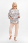 Piżama Martel Maria II 201 3/4 3XL-4XL damska rozpinana
