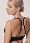 Biustonosz push-up bez fiszbin Mefemi Amelia Czarny
