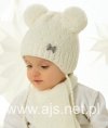 Komplet AJS 48-320 Czapka+szalik dziewczęcy