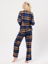 Piżama Key LNS 481 B24 Flanela dł/r 2XL-3XL rozpinana damska