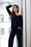 Piżama Sensis Navy Blue dł/r S-XL