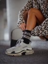 Skarpety Milena 0200-127 Dwa Cętkowane Paski 37-41