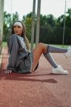 Podkolanówki Milena 0248-004 Ze ściągaczem w paski 37-41
